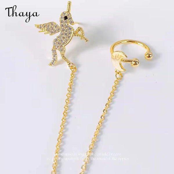 Thaya Fairy Diamond-embedded Unicorn Ear Chain