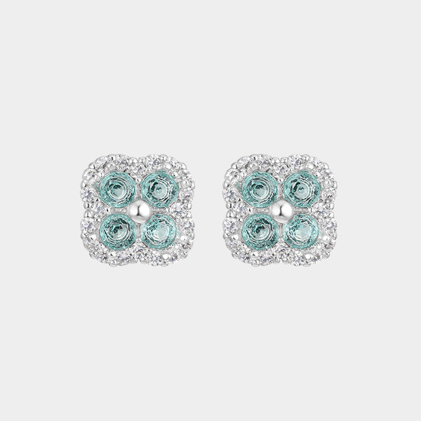 Thaya Green Four-leaf Clover Earrings