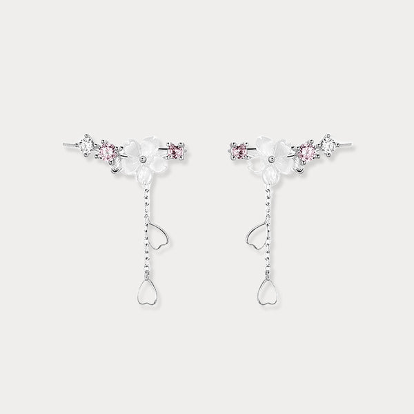 Thaya Shell Flower Earrings & Necklace