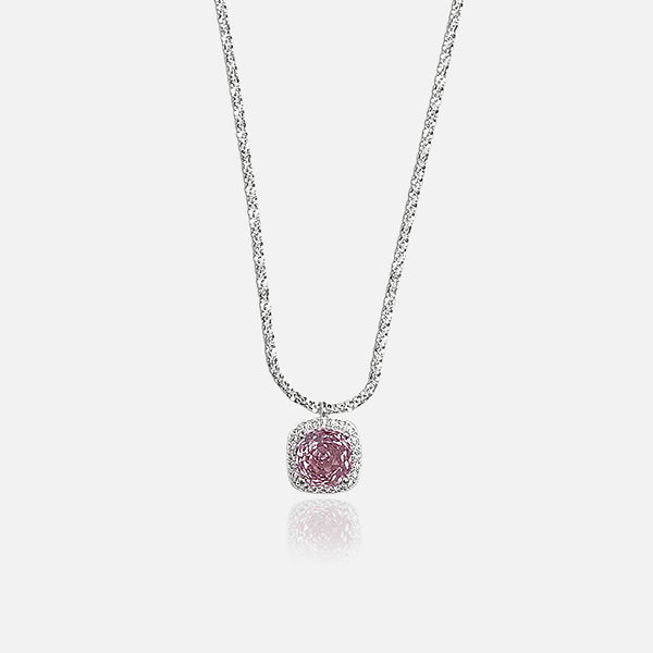 Thaya 925 Silber Rosa Edelstein Halskette