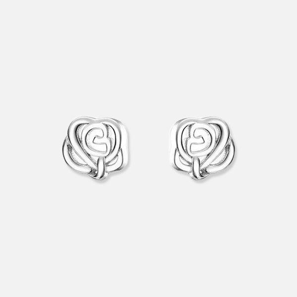 Thaya 925 Silber Rosenblüten Ohrstecker