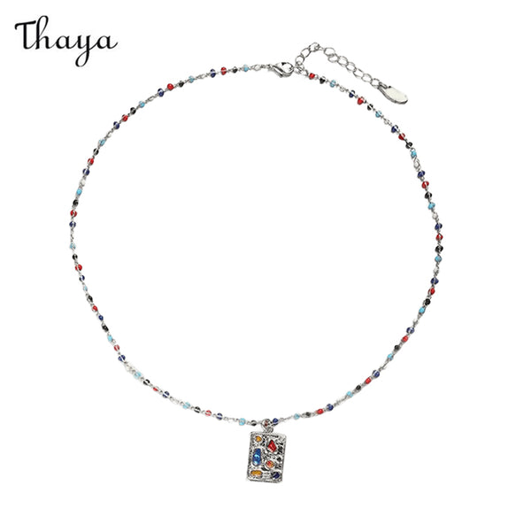 Thaya Chic Bunte handgemachte Halskette