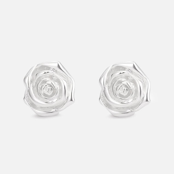 Thaya 999 Silver Rose Ear Studs