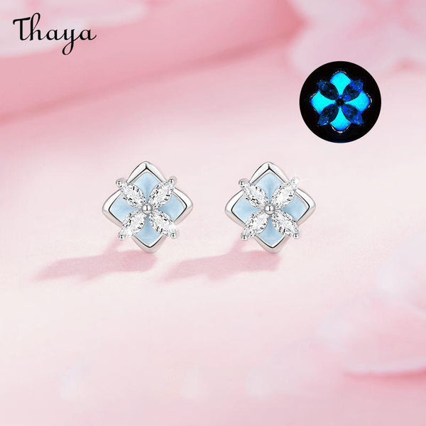 Thaya S925 Silver Starlight Clover Earrings