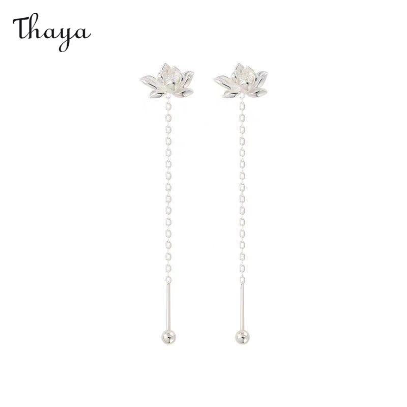 Boucles d'oreilles Thaya Lotus Tassel Elegance