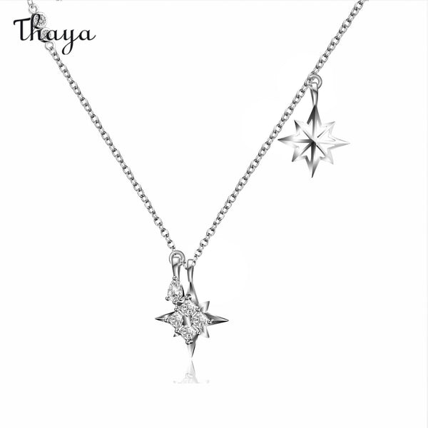 Thaya 925 Silver Eternal Love Star Necklace