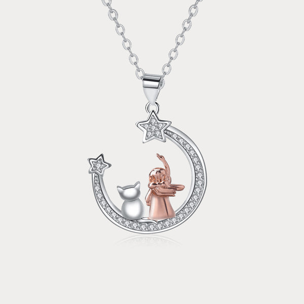 Collier Thaya Moon Girl et Chat