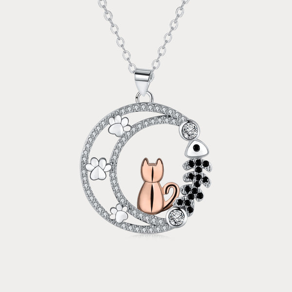 Collier Thaya Chat Poisson Lune