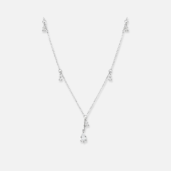 Thaya 925 Silver Tassel Drop Necklace
