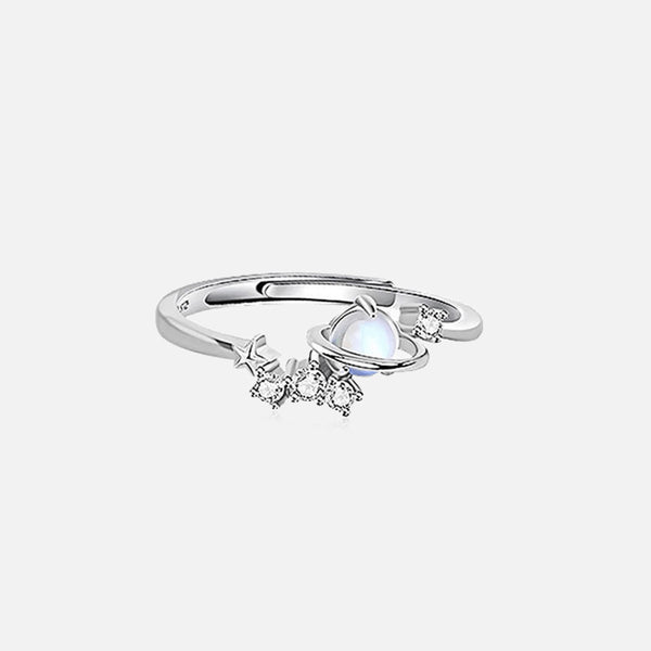 Thaya Argent 925 Bague Fantasy Planet Pierre de Lune