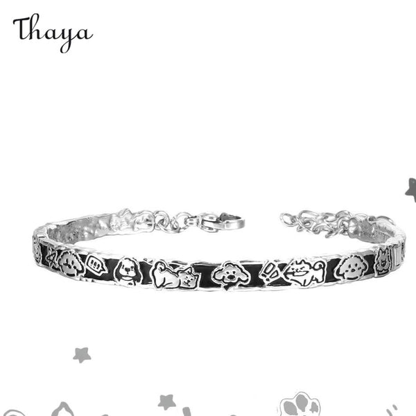 Thaya  Joyful Puppy Charm Bracelet