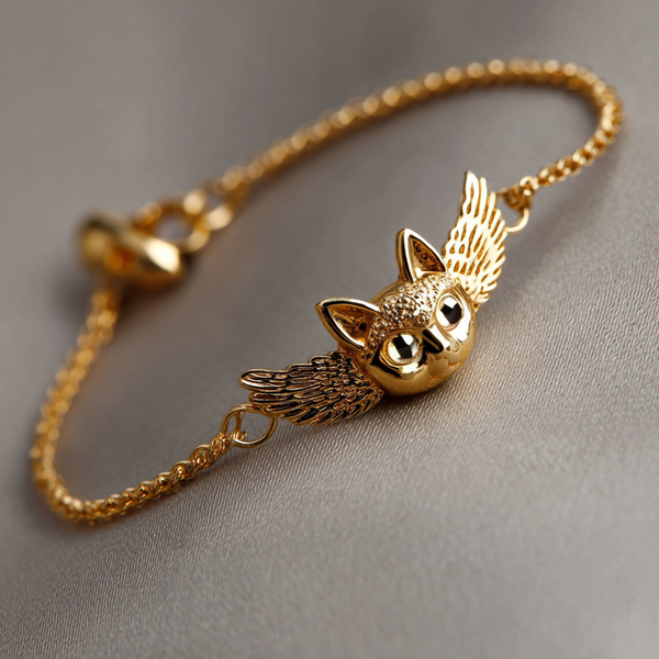Thaya Lux Gold Cat&Wings Bracelet