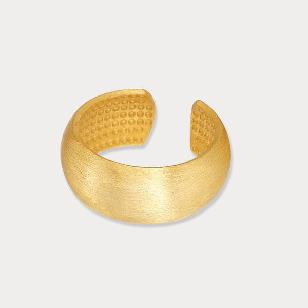 Thaya 925 Silver Geometric Brushed Ring