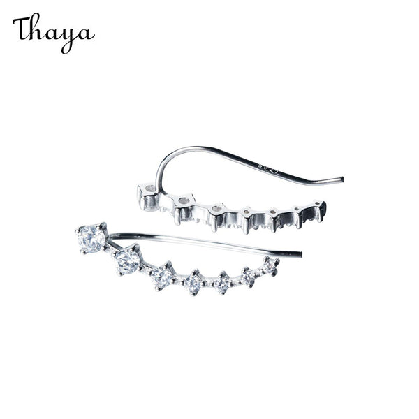 Boucles d'oreilles Thaya Silver Full Diamond Seven Star