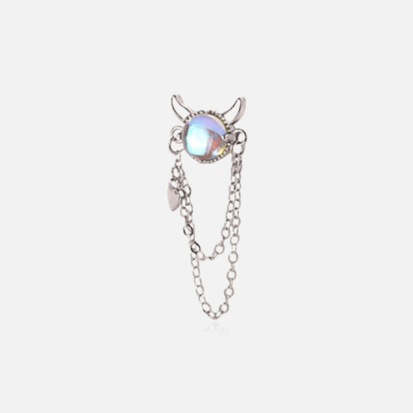 Boucles d'oreilles Thaya Double chaîne Little Devil Tassel