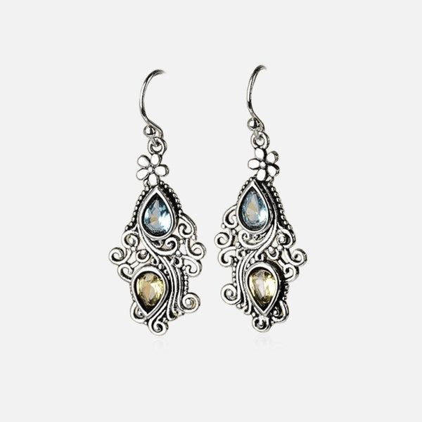 Thaya Retro Ethnic Drop Earrings