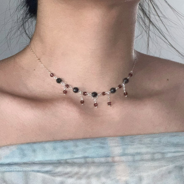 Thaya Beaded Drop Necklace