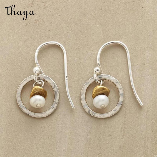Thaya  Pearl Stone Earrings