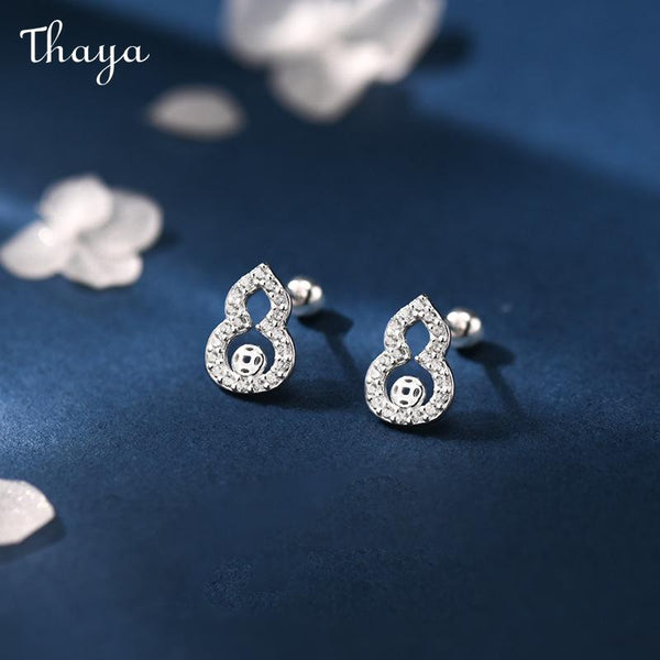 Thaya S925 Silver Gourd Stud Earrings
