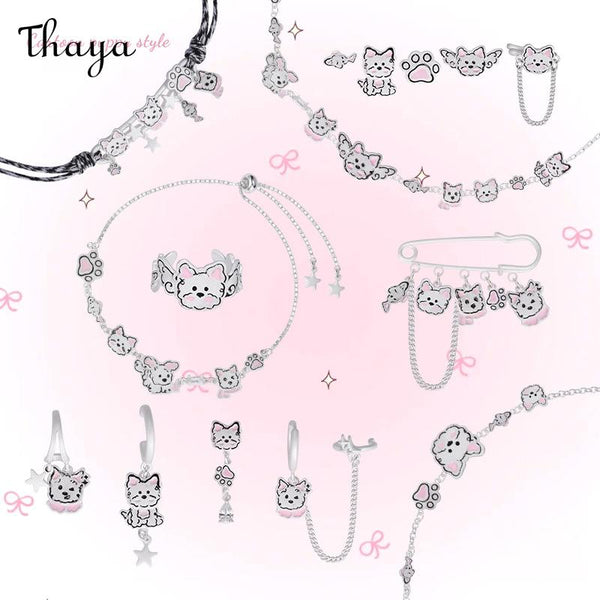 Thaya Simple Cartoon Puppy Set