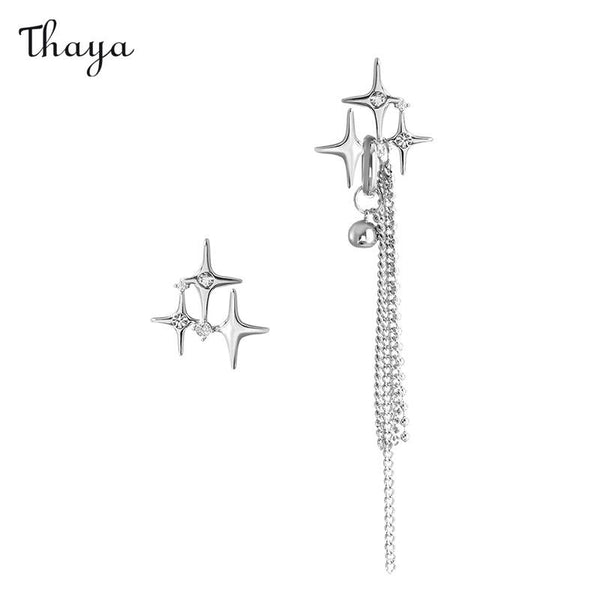 Thaya Asymmetric Star Earrings