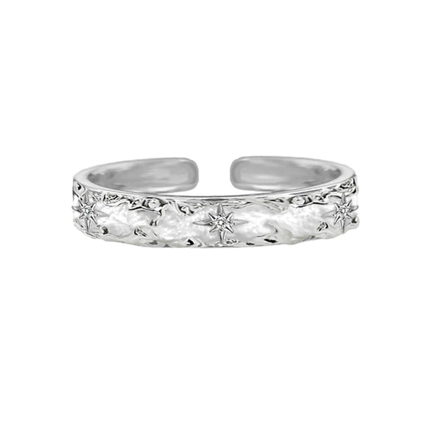 Thaya Openwork Star Ring