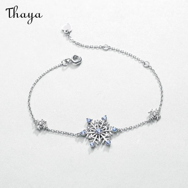 Thaya S925 Silver Christmas Snowflake Bracelet