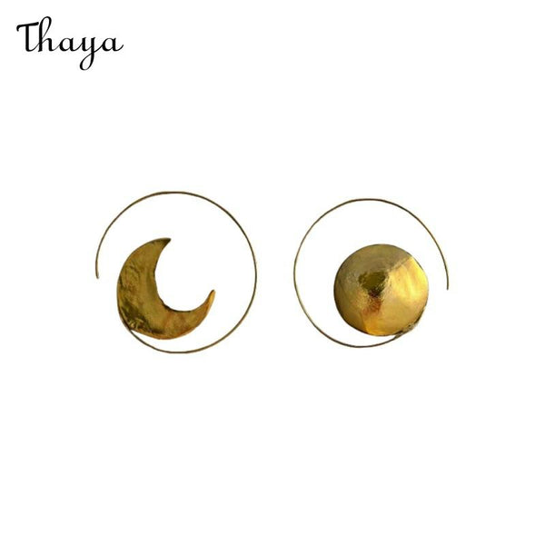 Thaya Moon and Sun Earrings