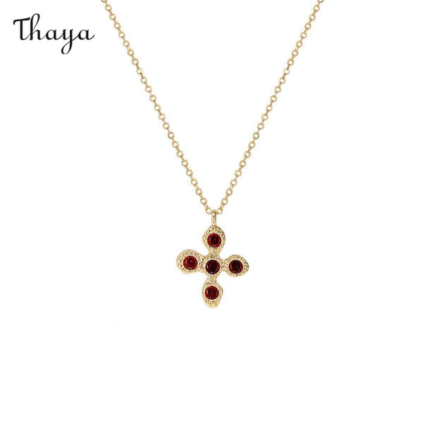 Thaya Cross Pendant Necklace