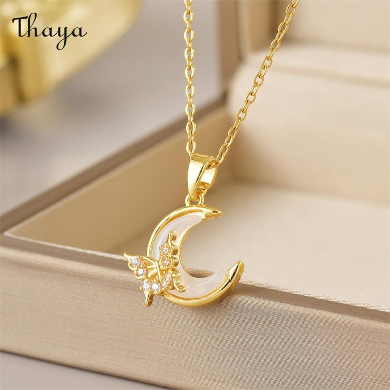 Thaya Butterfly Pendant Necklace