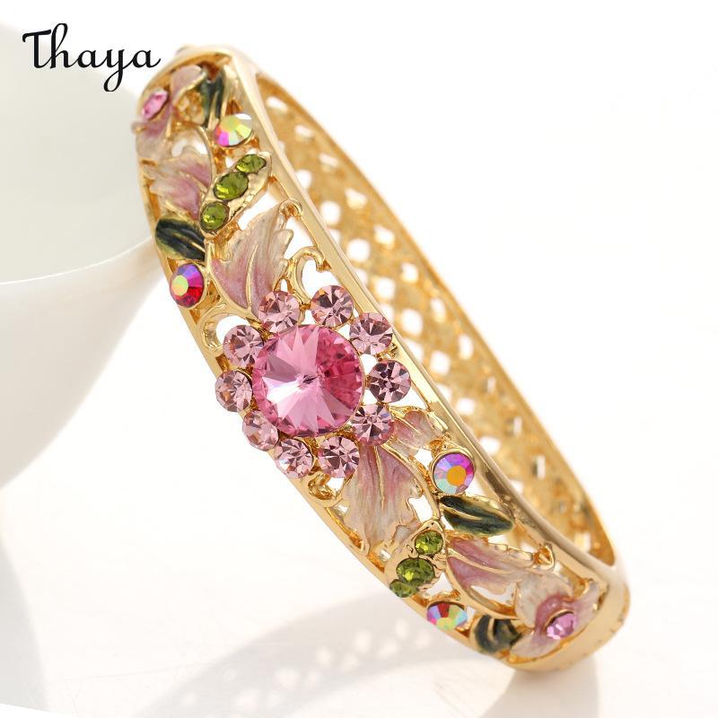 Thaya Floral Enamel Bangle