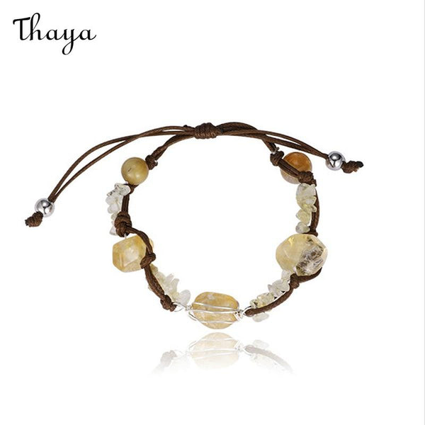 Thaya Citrine Gravel Adjustable Bracelet