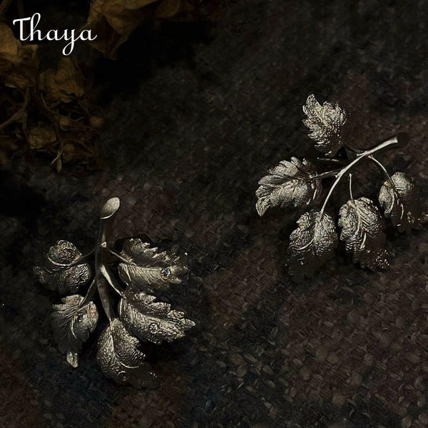 Thaya  Leaf Branch Earrings