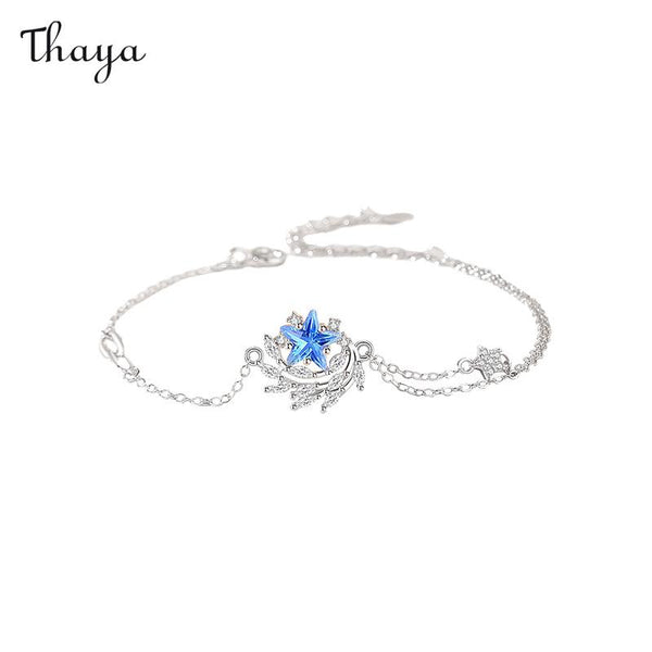Thaya 925 Silber Weizen Starlight Armband &amp; Ohrringe