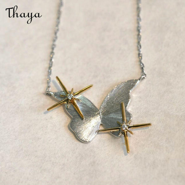 Thaya  Butterfly Starburst Necklace