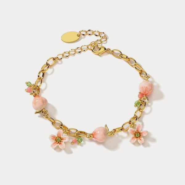 Thaya Lucky Fruit Peach&Flower Bracelet