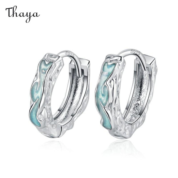 Thaya 925 Silber Mystic Sea Love Ohrringe
