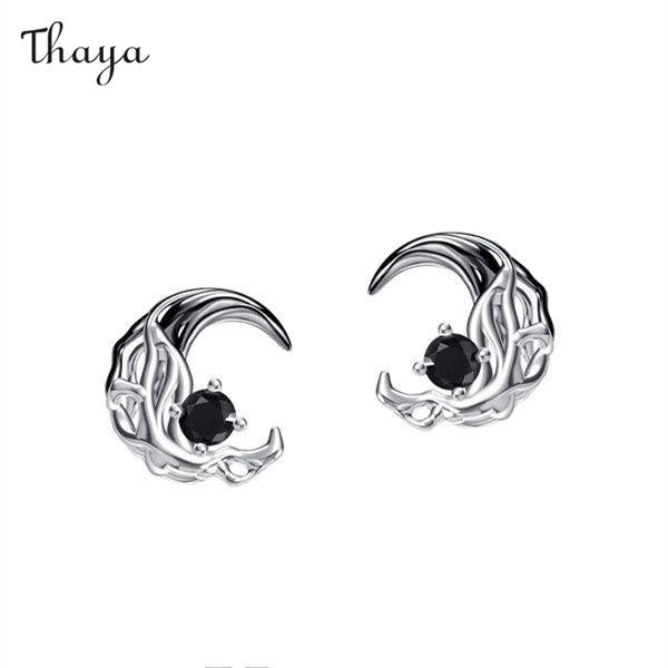 Thaya 925 Silber Trendy Mondfinsternis Ohrringe