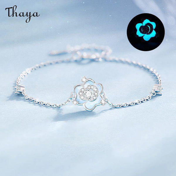 Thaya S925 Silver Camellia Bracelet