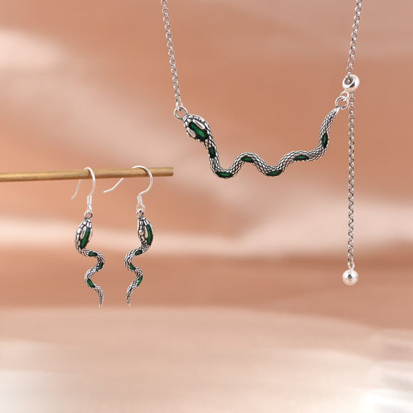 Thaya S925 Silver Snake Jewelry Set