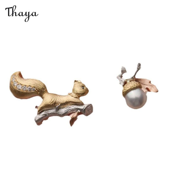 Thaya Squirrel Hazelnut Earrings