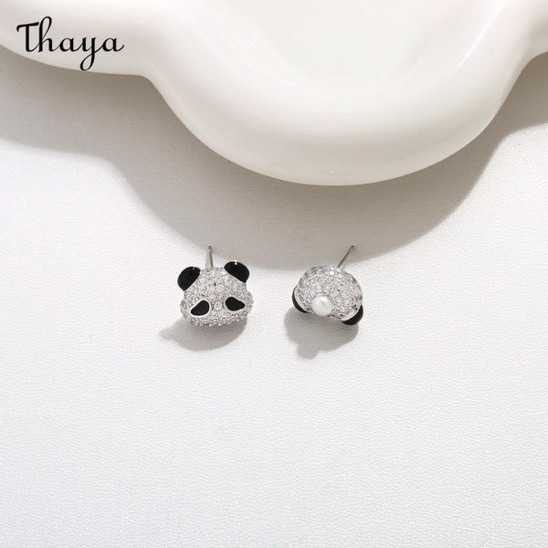 Thaya S925 Silver Panda Stud Earrings