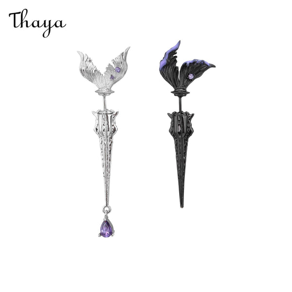Thaya  Fishtail Dart Sword Piercing Ear Needle  Earrings