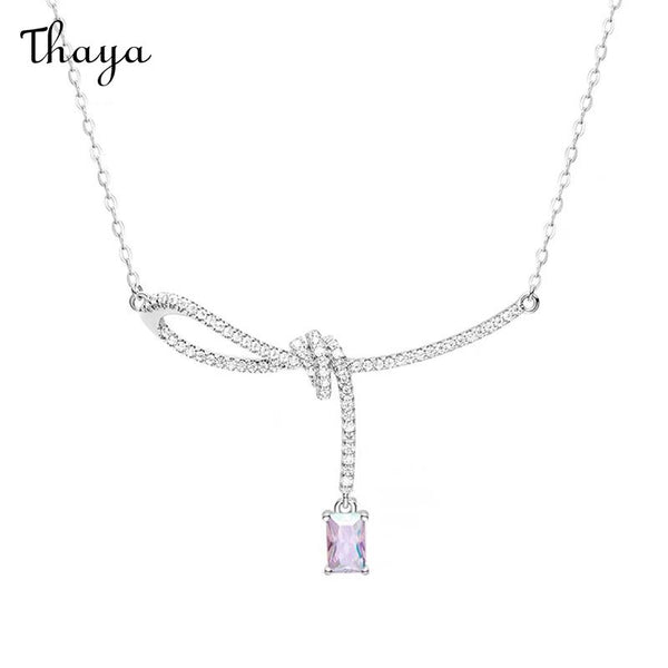 Thaya Elegant Knot Pendant Necklace