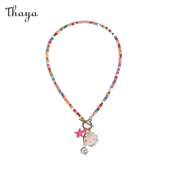 Thaya Layered Charm Necklace