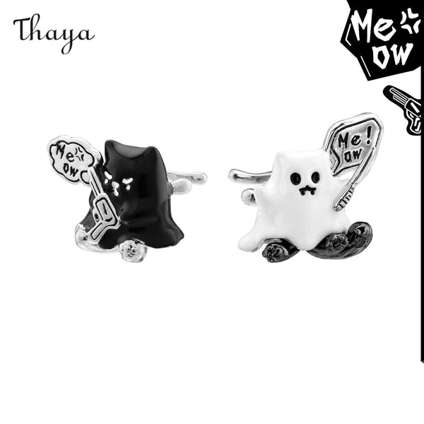 Thaya Cute Ghost Earrings