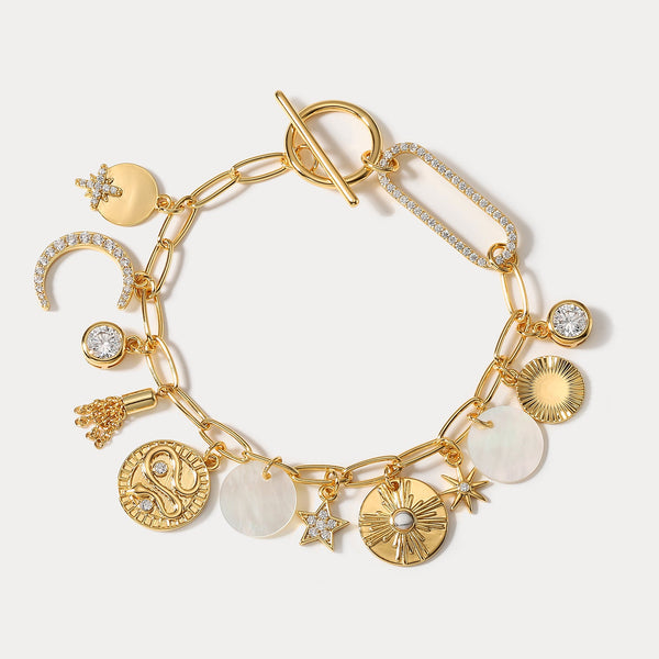 Thaya Lucky Moon and Star Bracelet