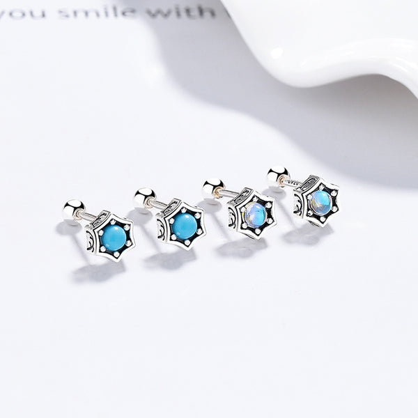 Thaya S925 Silver Star Stud Earrings