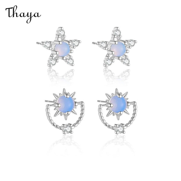 Thaya S925 Silver Star/Sun Earrings