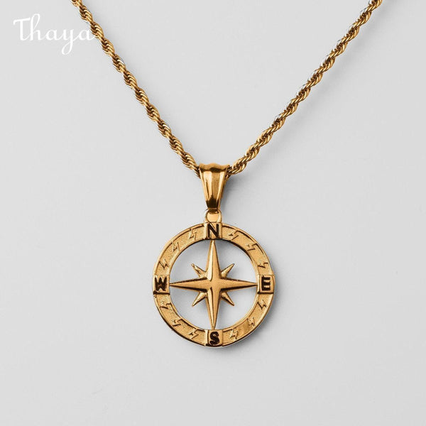 Thaya Compass Pendant Necklace